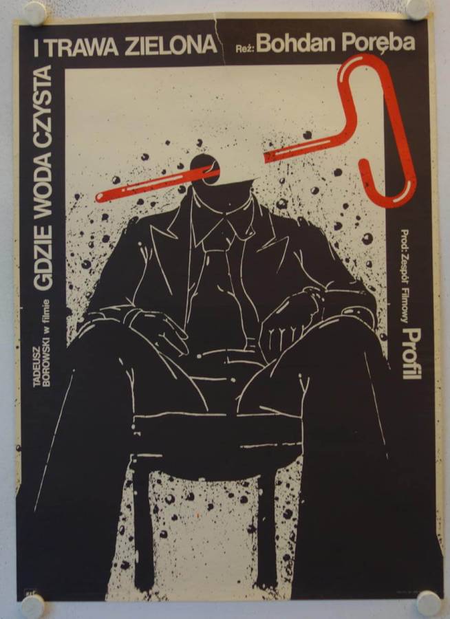 Wo das Wasser klar und das Gras noch grün ist originales polnisches Filmplakat